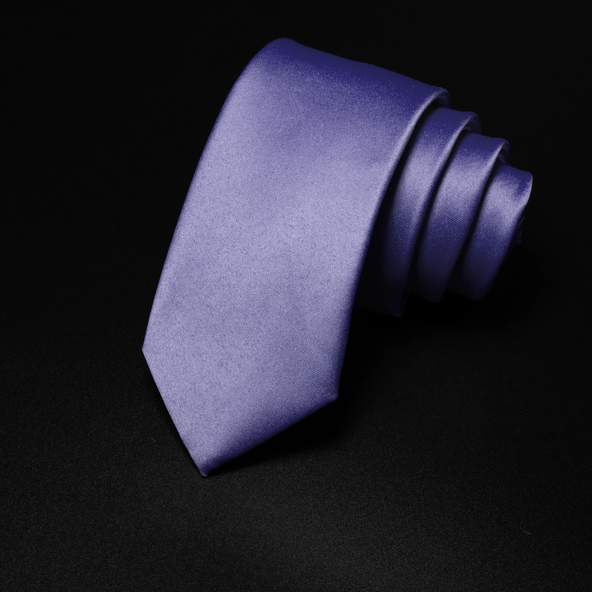 6cm Schmale Einfarbige Herren-Krawatte Blau Schwarz Schlichte Formelle Krawatte Mehrfarbig Optional Cosplay Rollenspiel Geschäft Hochzeit Party – Detail 20