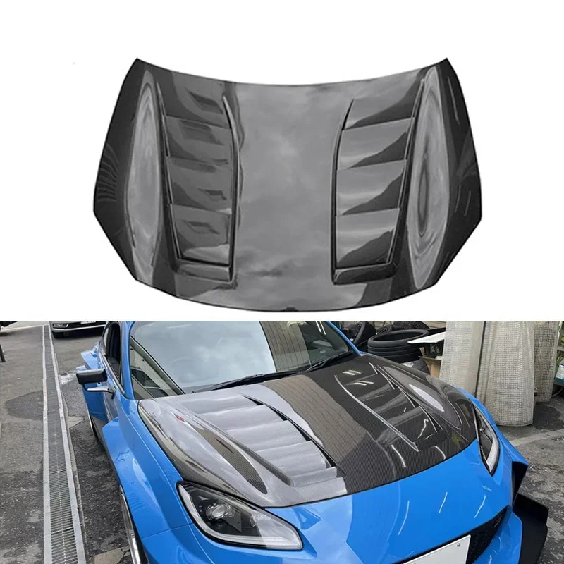 Carbon Fiber Front Engine Hood Bonnet with vents For Subaru BRZ GR86 2020-2023