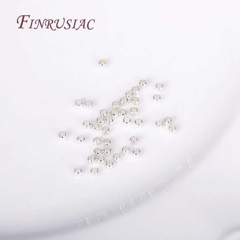 100 Stück 18K vergoldete Kugelperlen mit Crimp-Ende, Crimp-Perlen, 2mm 2,5mm 3mm Stopper-Abstandhalter-Perlen für DIY-Schmuckherstellung – Detail 32