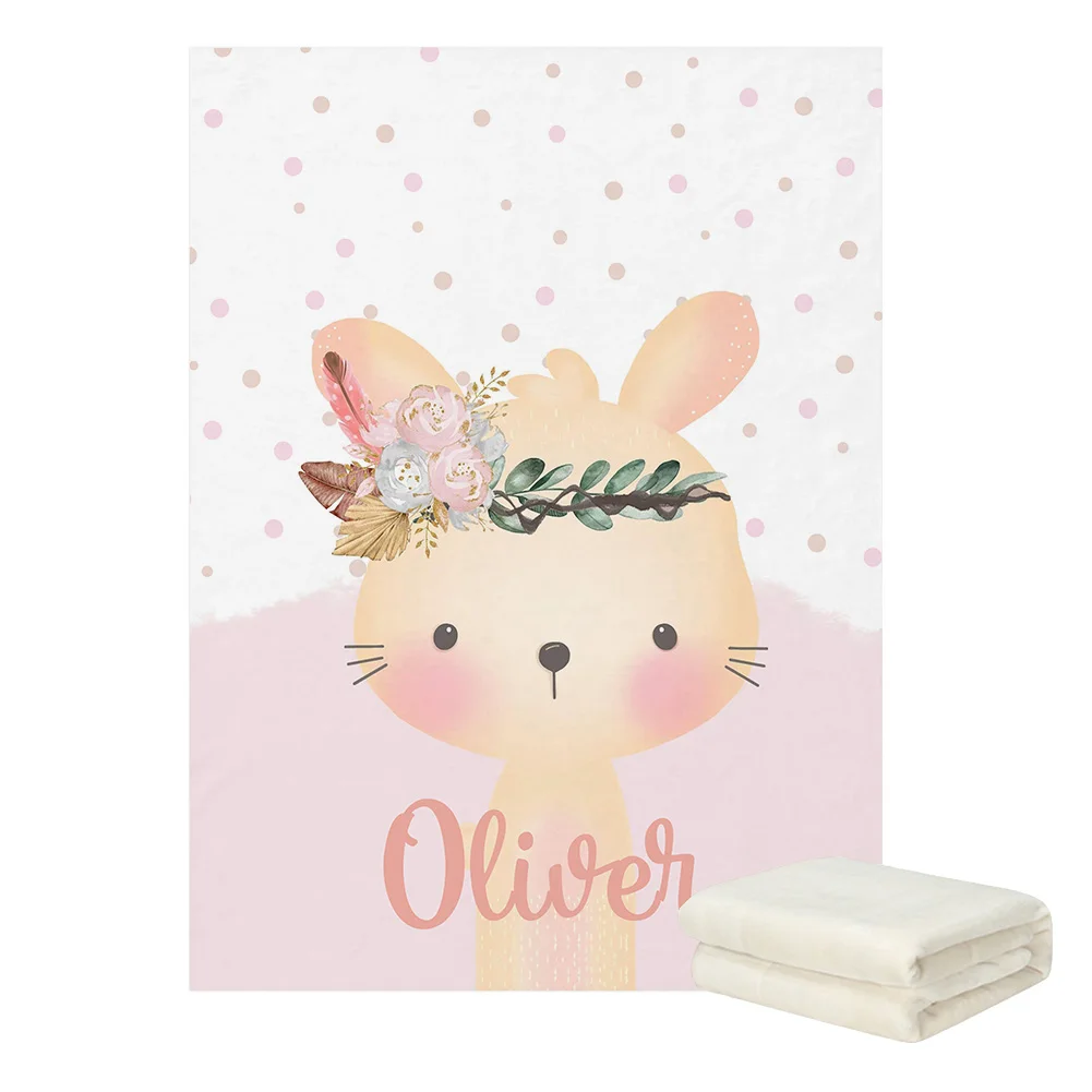 LVYZIHO Boho Bunny zestaw pościeli, nazwa własna Boho Bunny zestaw pościeli, zestaw pościeli prezentowej na baby shower