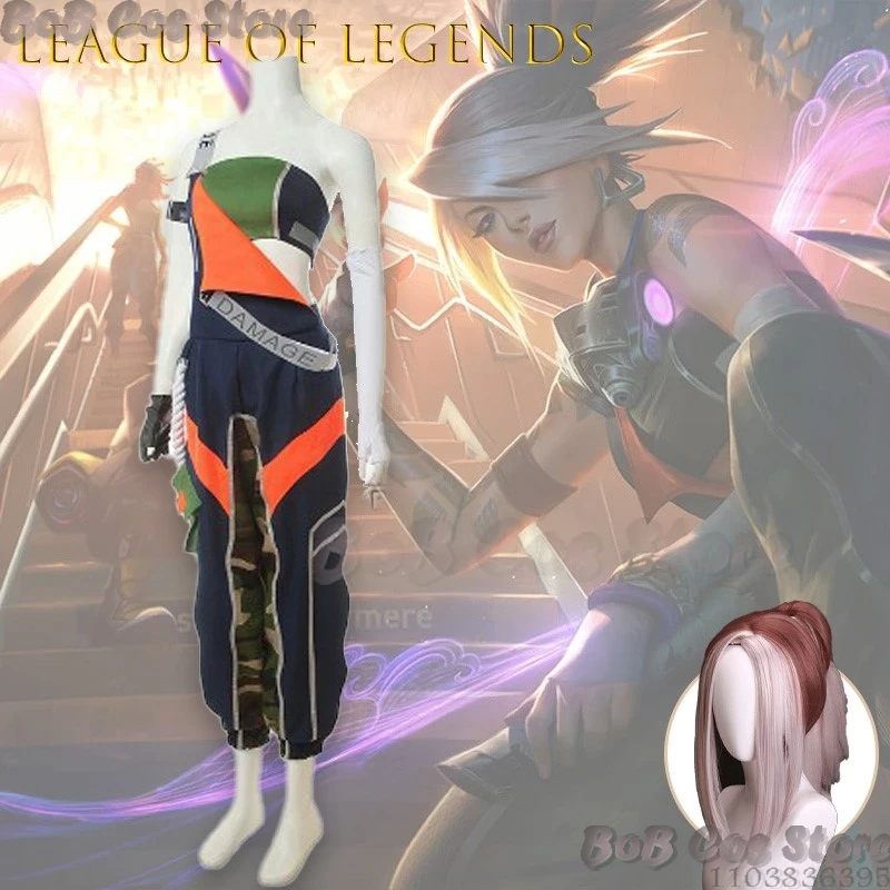 

League of Legends True Damage Akali Косплей Костюм Музыкальная Тематическая Игра Женский Наряд Хэллоуин Карнавальный Наряд Ролевая Игра Cos