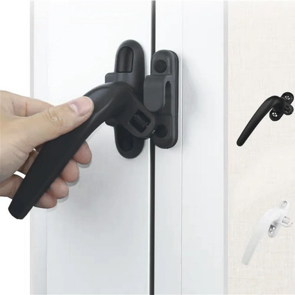 Window Handles Lock Aluminum Alloy Universal Sash Unlock Handle Lock Buckle Anti-Theft Home Improvement Window Hardware