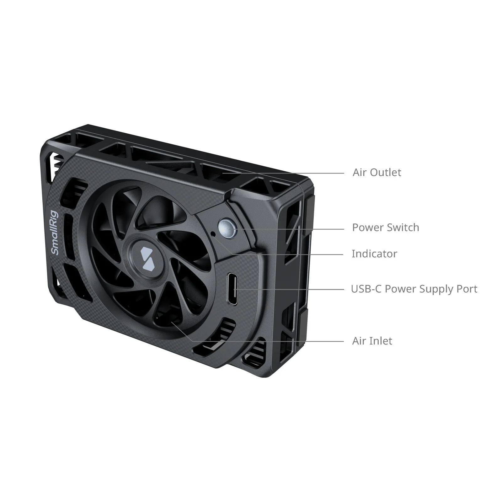 Ventilador de refrigeración SmallRig para Sony ZV-E1/ZV-E10 II/ZV-E10/Alpha 7 IV/Alpha 7S III/Alpha 7C/Alpha 7C II/Alpha 6700/FX3 /FX30 5152