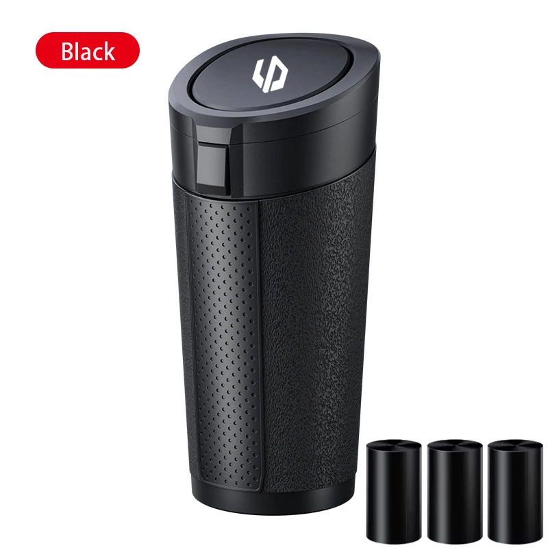 Car Trash Can with lid Alloy cup holder black Mini Pop-Up Lid Dustbin Anti-odor Accessories for Leapmotor B10 T03 C01 C11 C10 16