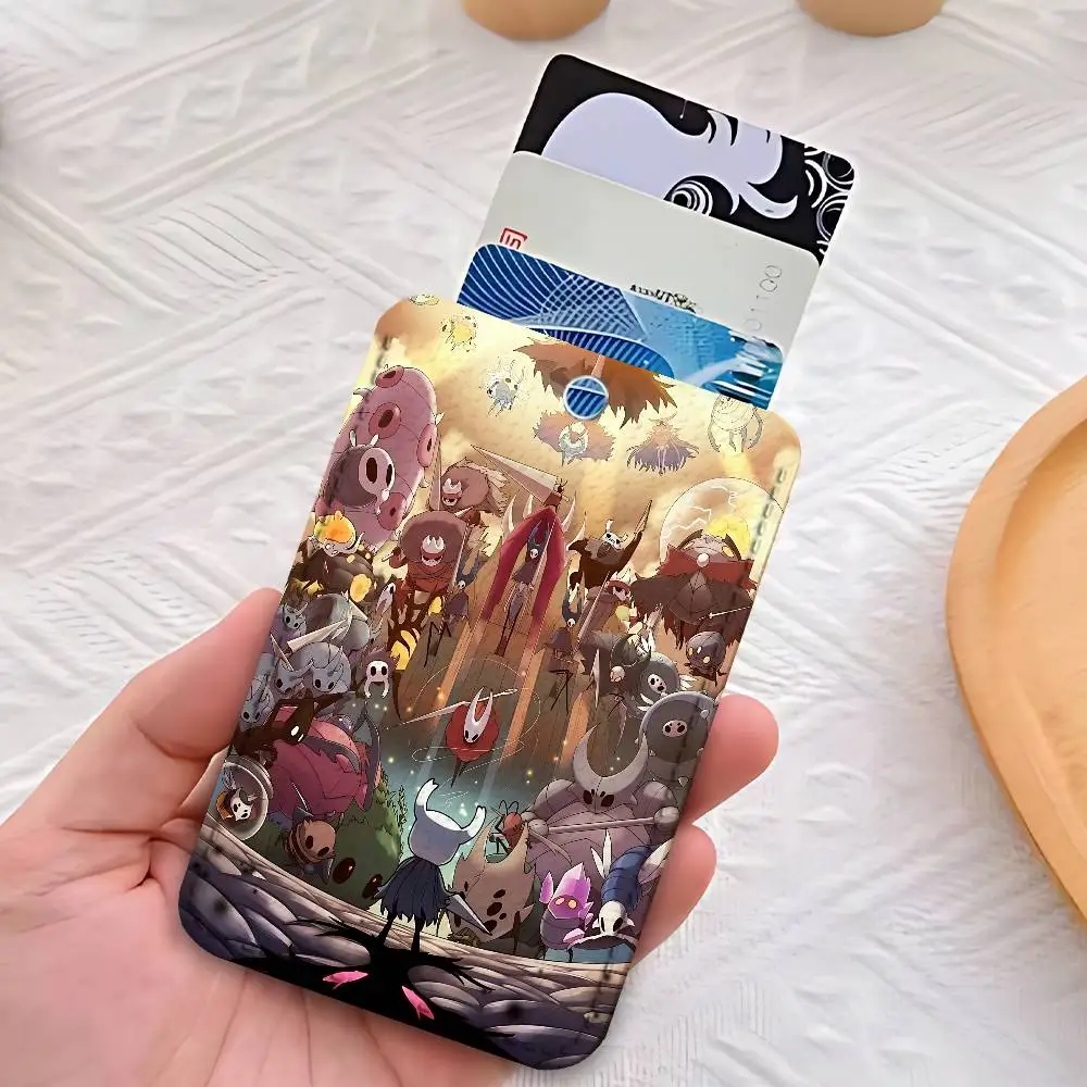 Custodia per carte di accesso personalizzata H-Hollow Cute K-Knight Porta carte in pelle Porta carte di trasporto Regali