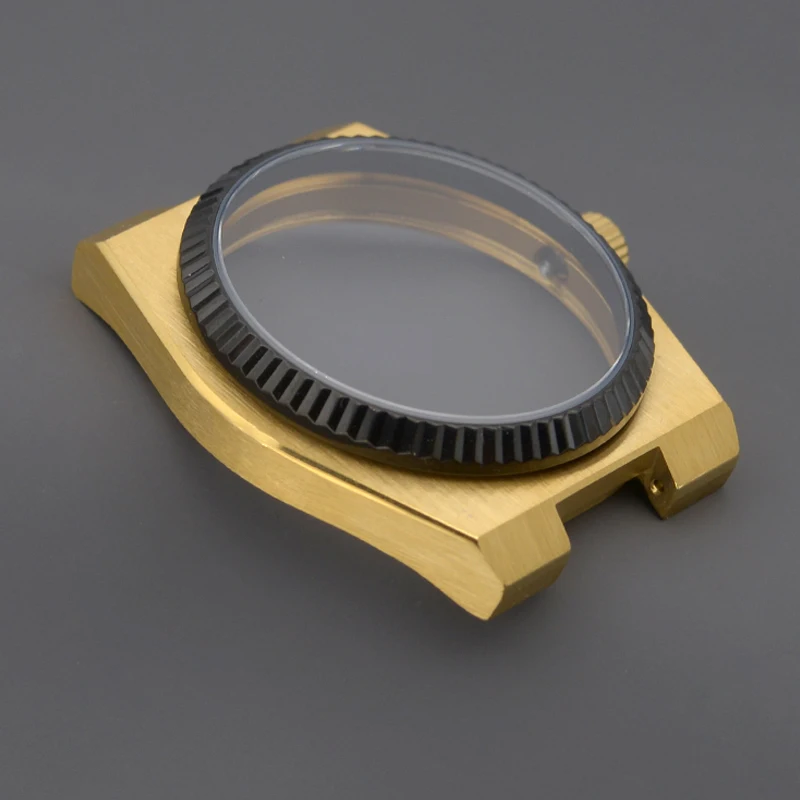 Gold Watch Case Super Player PRX Gold Fit NH34 NH35 NH36 Automatic Sapphire Glass 316L Stainless Steel 10ATM Waterproof Diver