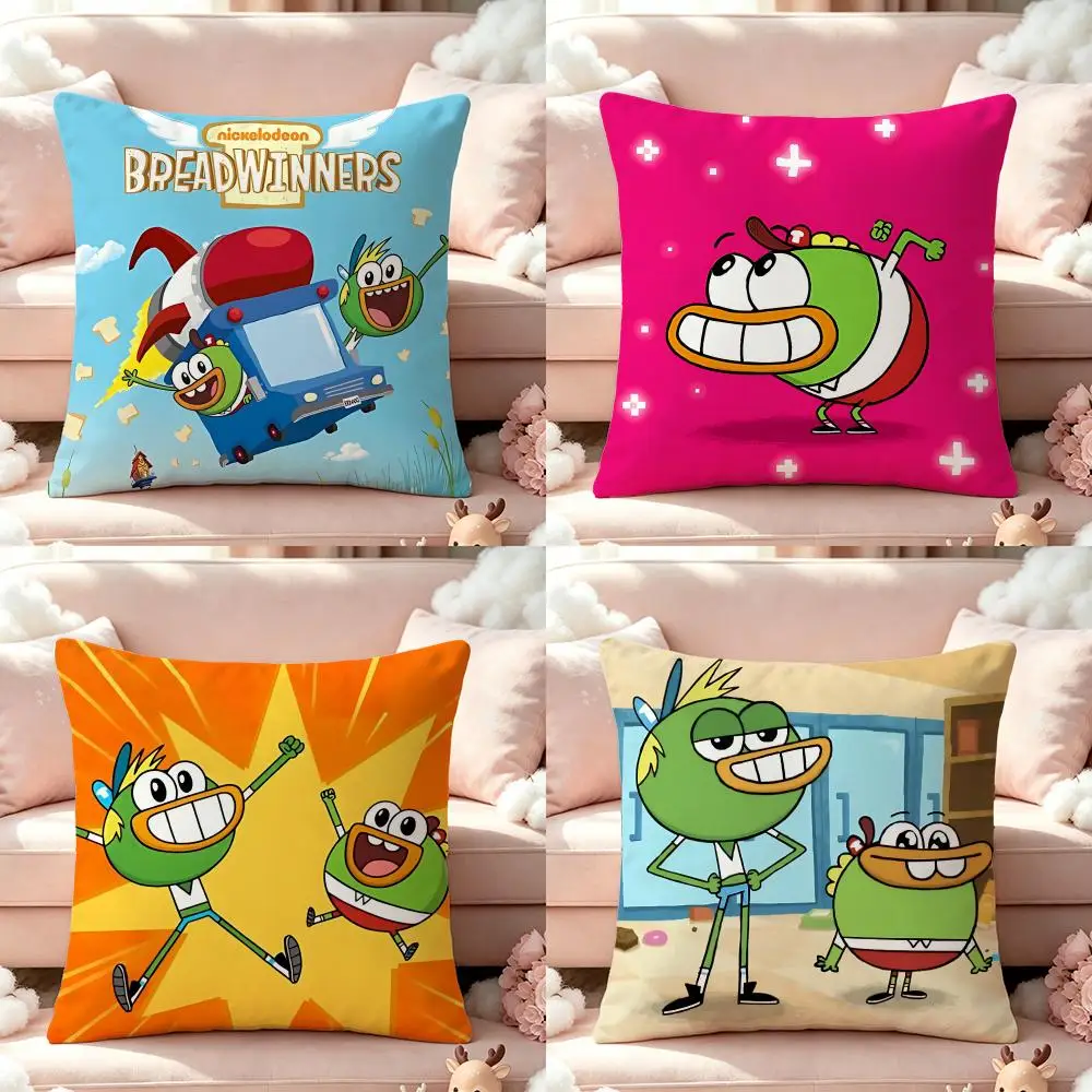 Breadwinners Cushion Cover Pillow Multi‑size Short Plush Pillow Cute Simple Style For Living Room Bedroom Birthday Gift