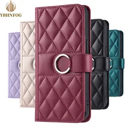 Luxury Leather Flip Phone Case For iPhone Air 17 16 15 Plus 14 13 Pro Max 11 12 Pro XR X XS Max Wallet Bracket Protect Cover