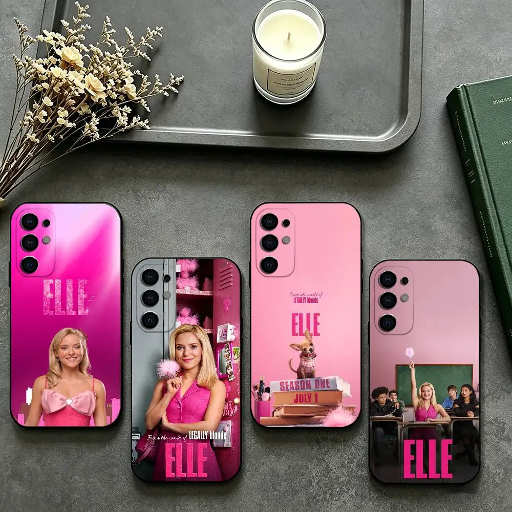 L-Legally Blonde E-Elle Phone Case For Samsung S26,25,24,23,22,30,21,10,9,Ultra,Plus,Lite Black Soft Case
