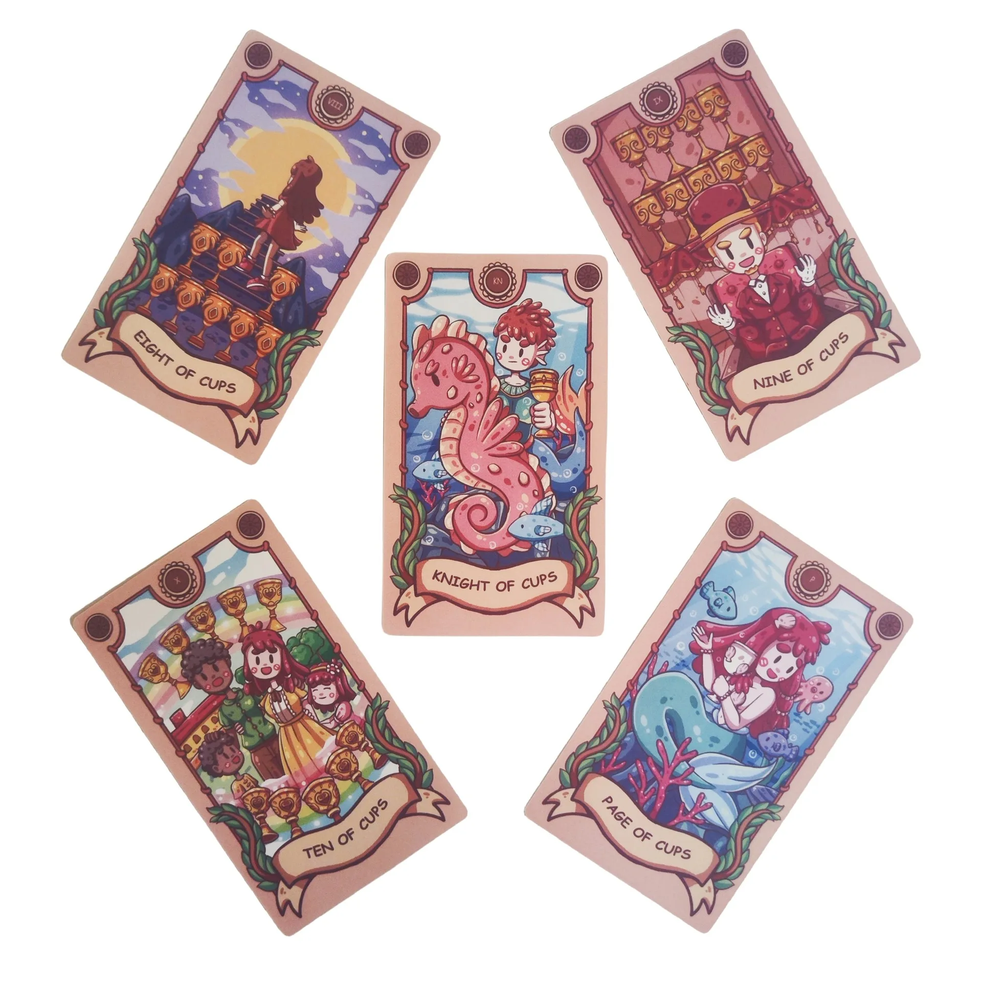 12X7cm Joyful Journey Tarot Cards with Guide Book 79Pcs Divination Board Table Games Family Entertainment Oracle Card