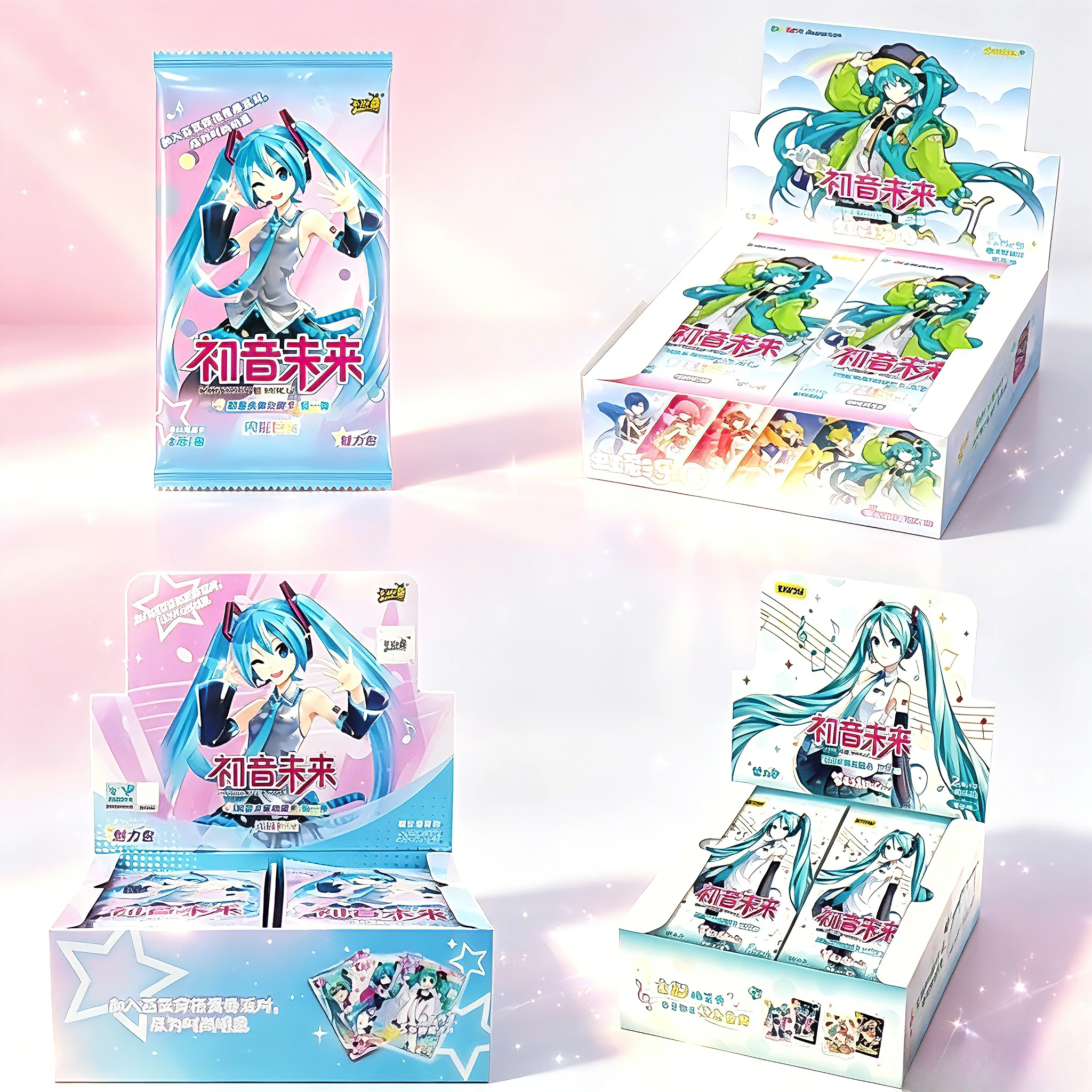 Image of KAYOU Original Hatsune Miku Karten-Charm-Pack Glänzende Superstar Party Show Karten CR OR UTR Seltene Anime-Sammelkarten Spielzeug