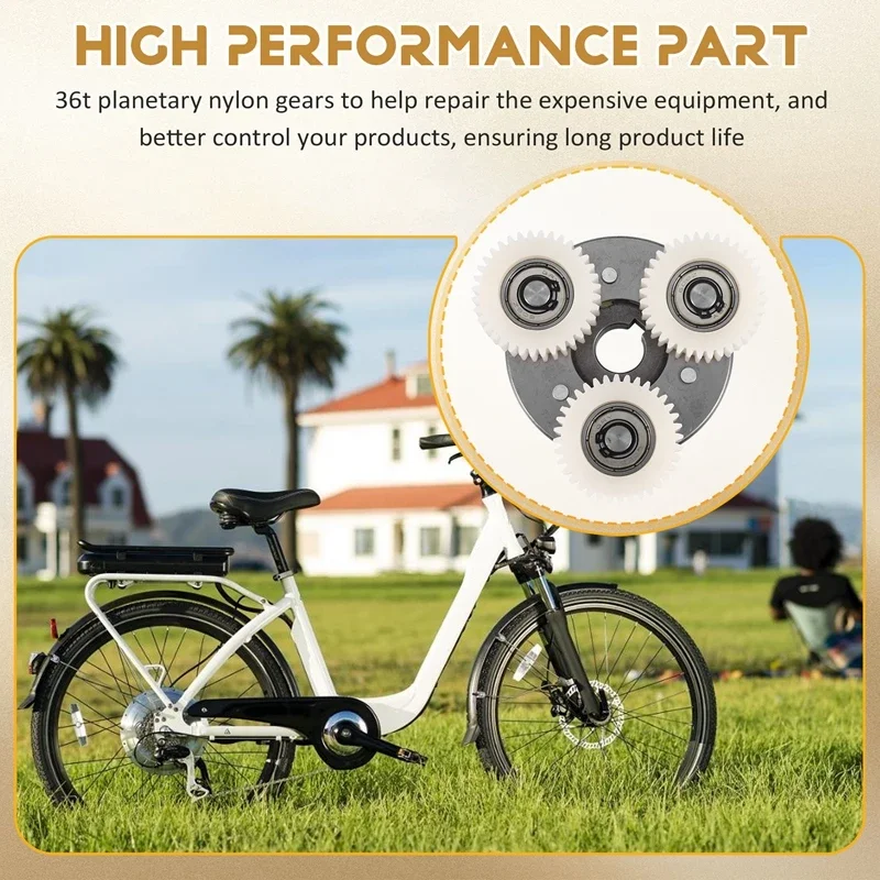 E-الدراجة موتور النايلون والعتاد مجموعة القابض 36T 38x12 مللي متر الكواكب والعتاد مع 70 مللي متر مجموعة القابض لمحرك Bafang دراجة كهربائية 250 واط-350 واط #3