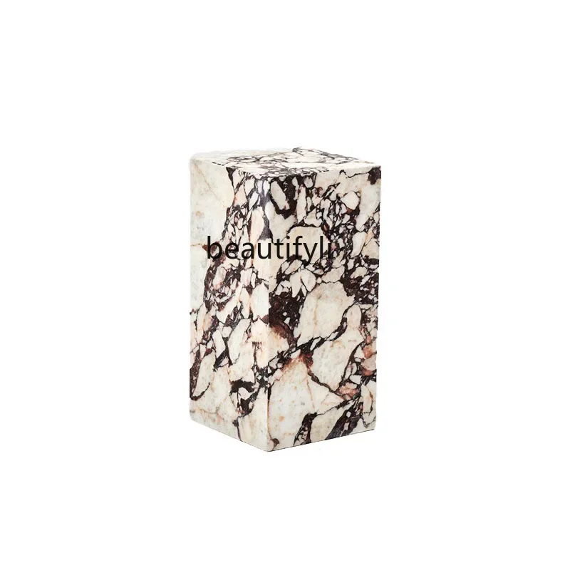 

Легкий роскошный минималистичный мраморный столик, скандинавские поделки, витрина, колонна, гостиная, диван, угловой столик