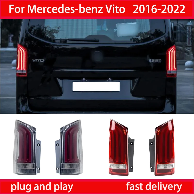

Для 2016–2022 Mercedes-Benz Vito W447 V-Class V220 V250 V260 Светодиодный задний фонарь в сборе — модель низкого класса, обновленная для стоп-сигналов