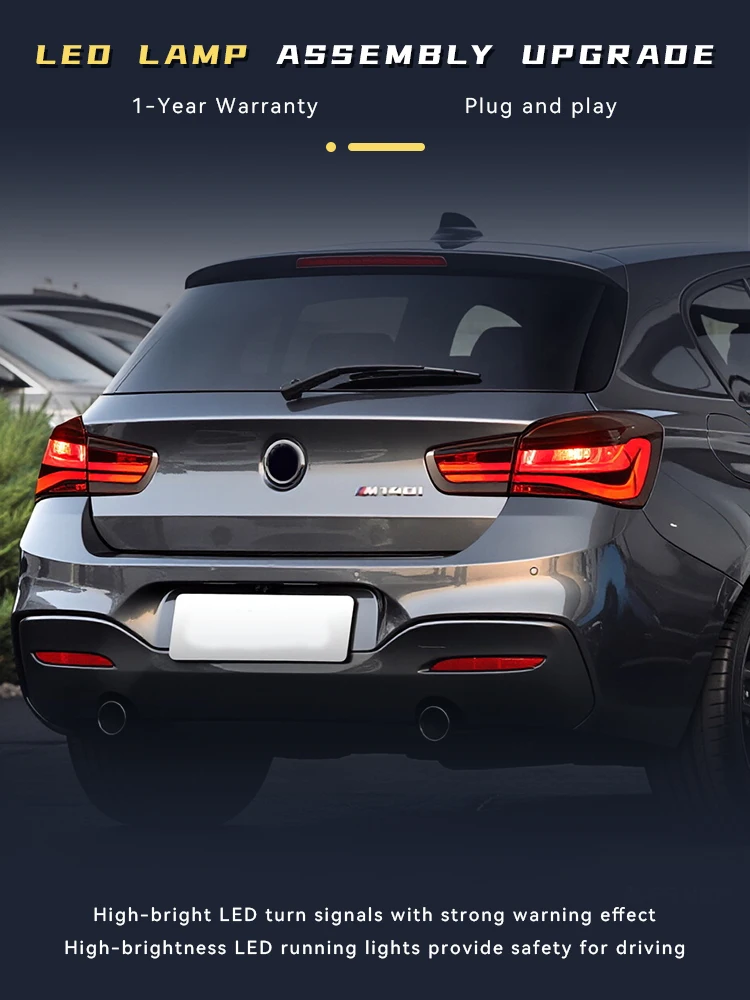 

Car Parts For 2015-2018 BMW 1 Series F20 116 118i 120i 135i 125i Taillight Daylight LED Automotive Rear Lamps Vehicles Accessory