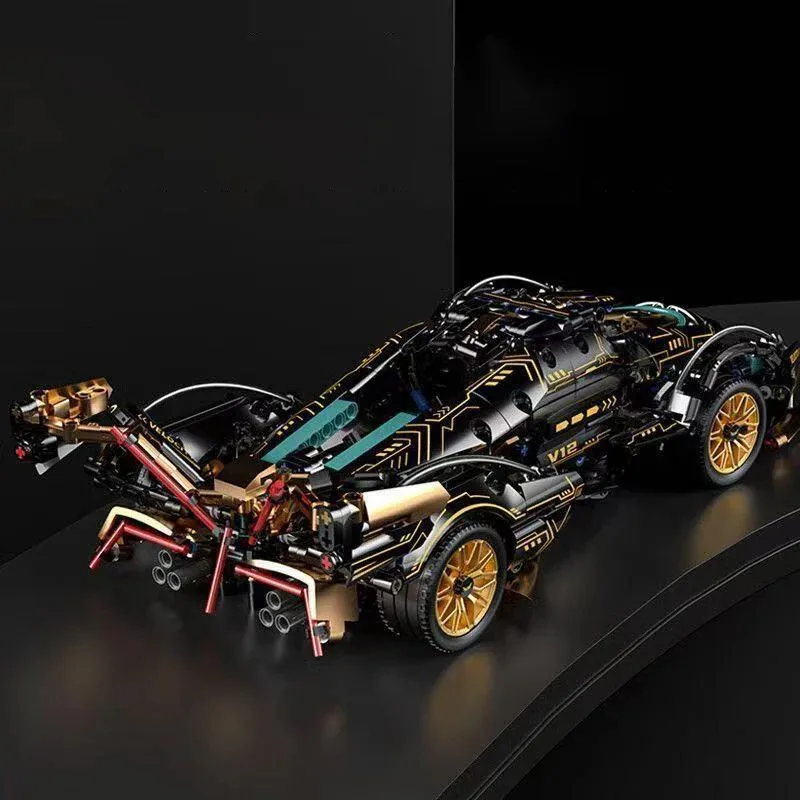 2026年新作人気商品 1690ピース グリーンレーシング ブロック玩具 ABS素材 手動組み立ておもちゃブロック