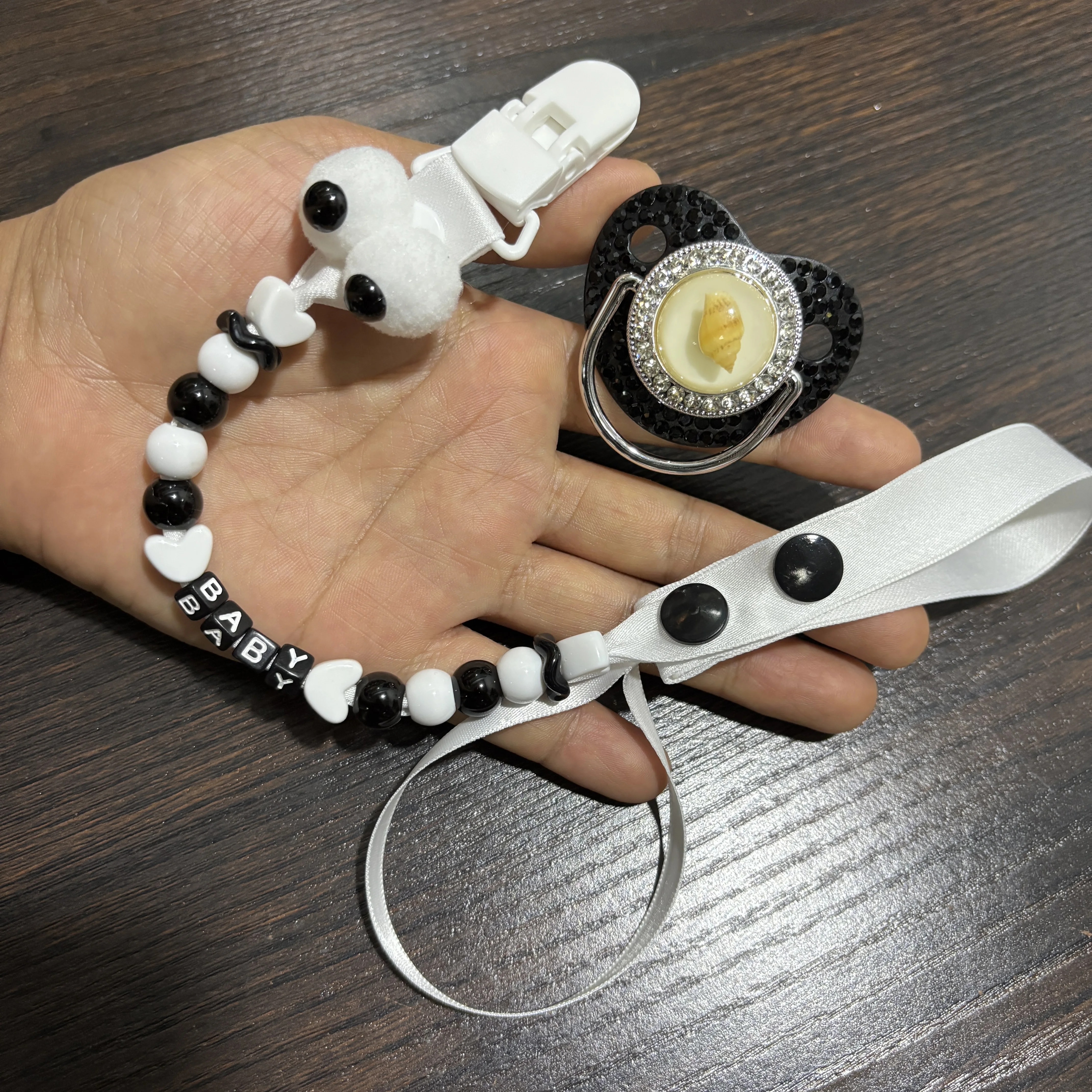 Cartoon Animal Custom Pacifier Clip Food Grade Silicone Simulation Breast Nipple Newborn Teething Pacifier Anti Drop Dummy