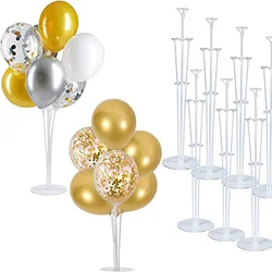 1 set of 70cm 7 head table floating party decoration essential tabletop central decoration balloon rack