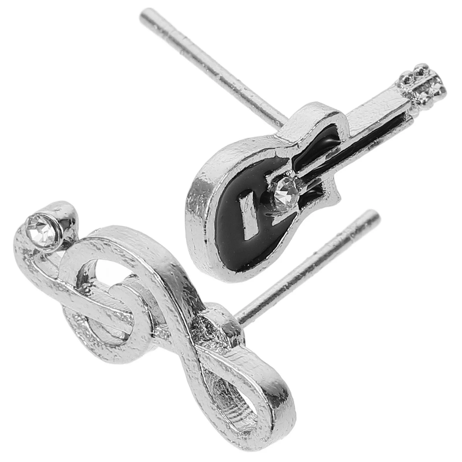 

Music Note Earrings Guitar Notes Mismatched Women Cute Jewelry Delicate Asymmetrical Design Easy Match Banquets Parties