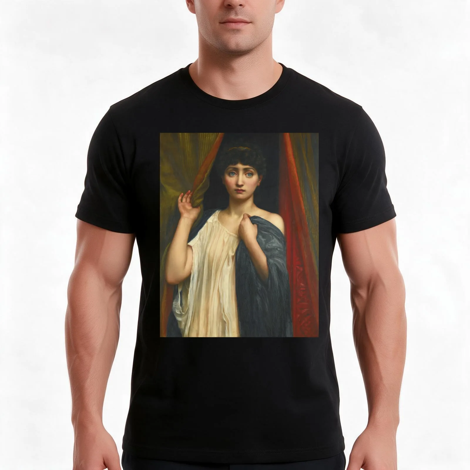 Cressida Edward John Poynter 1887 Pre-Raphaelite Art T-Shirt, Summer Casual Cotton Tee, Oversized Streetwear Tops, 100% Cotton
