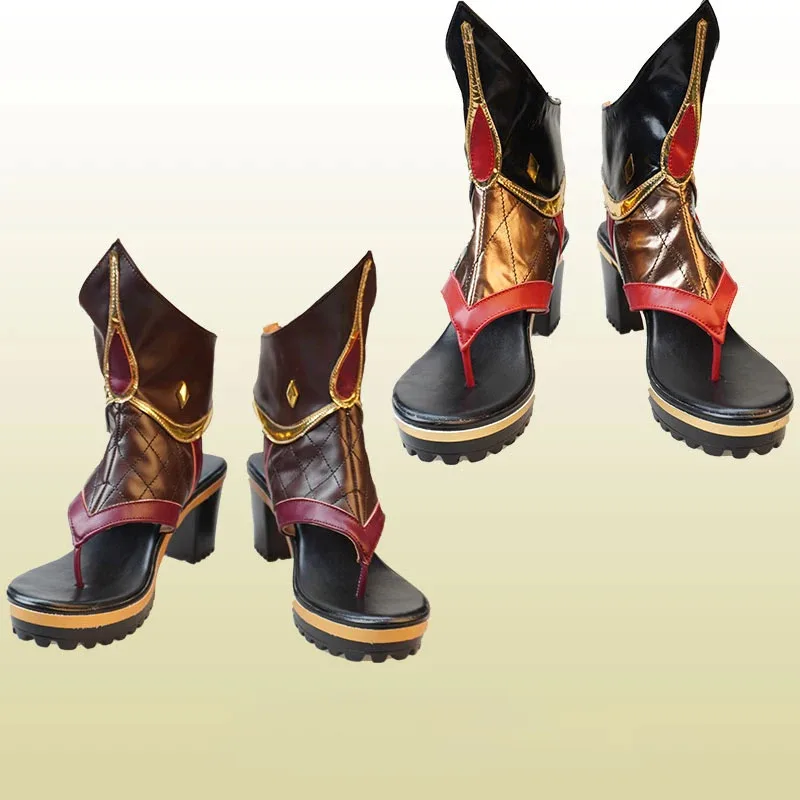 New Cosplay Boots Game Genshin Impact Kuki Shinobu Shoes Halloween Party Costume Accessories Custom Made view 2