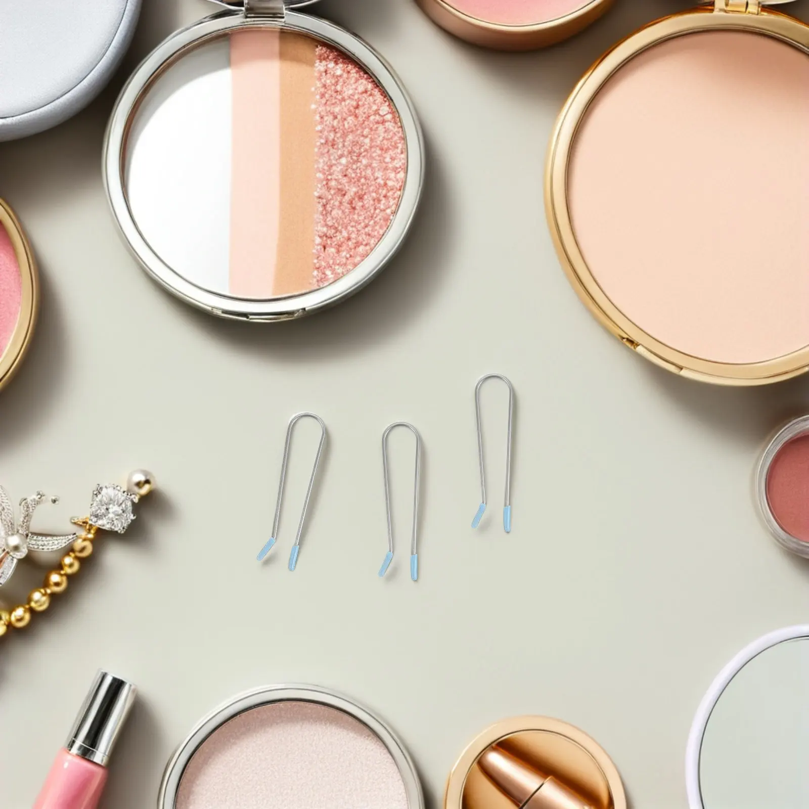 

24Pcs Hair Roller Clips Hot Curlers Replacement U-Shaped Clamps Small Size Electric Curling Rollers Secure Hold Hot Roller Clips