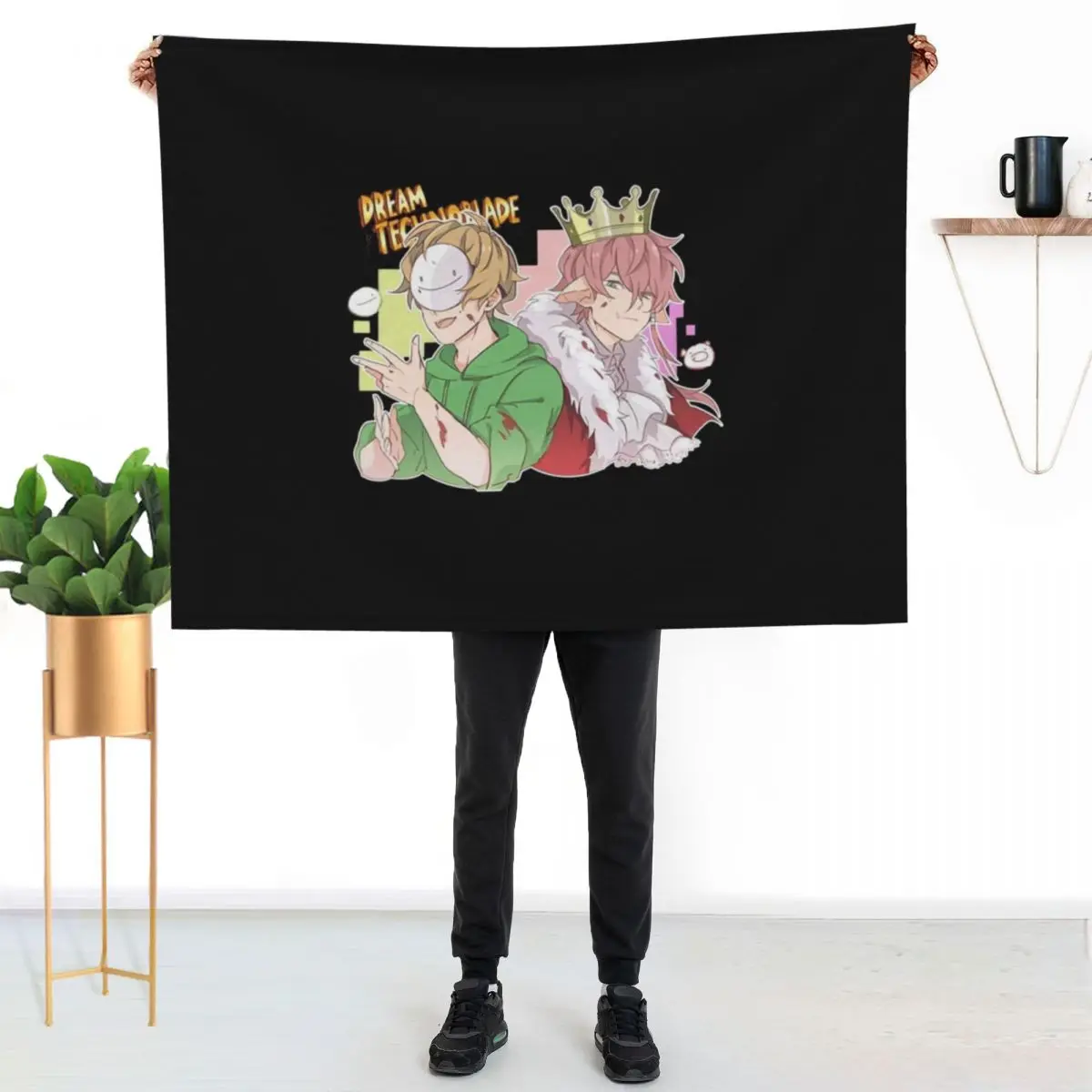 Dream merch technoblade merch dreamwastaken Dream was Taken and technoblade Gifts For Fans, For Men and Women, Gif Throw Blanket