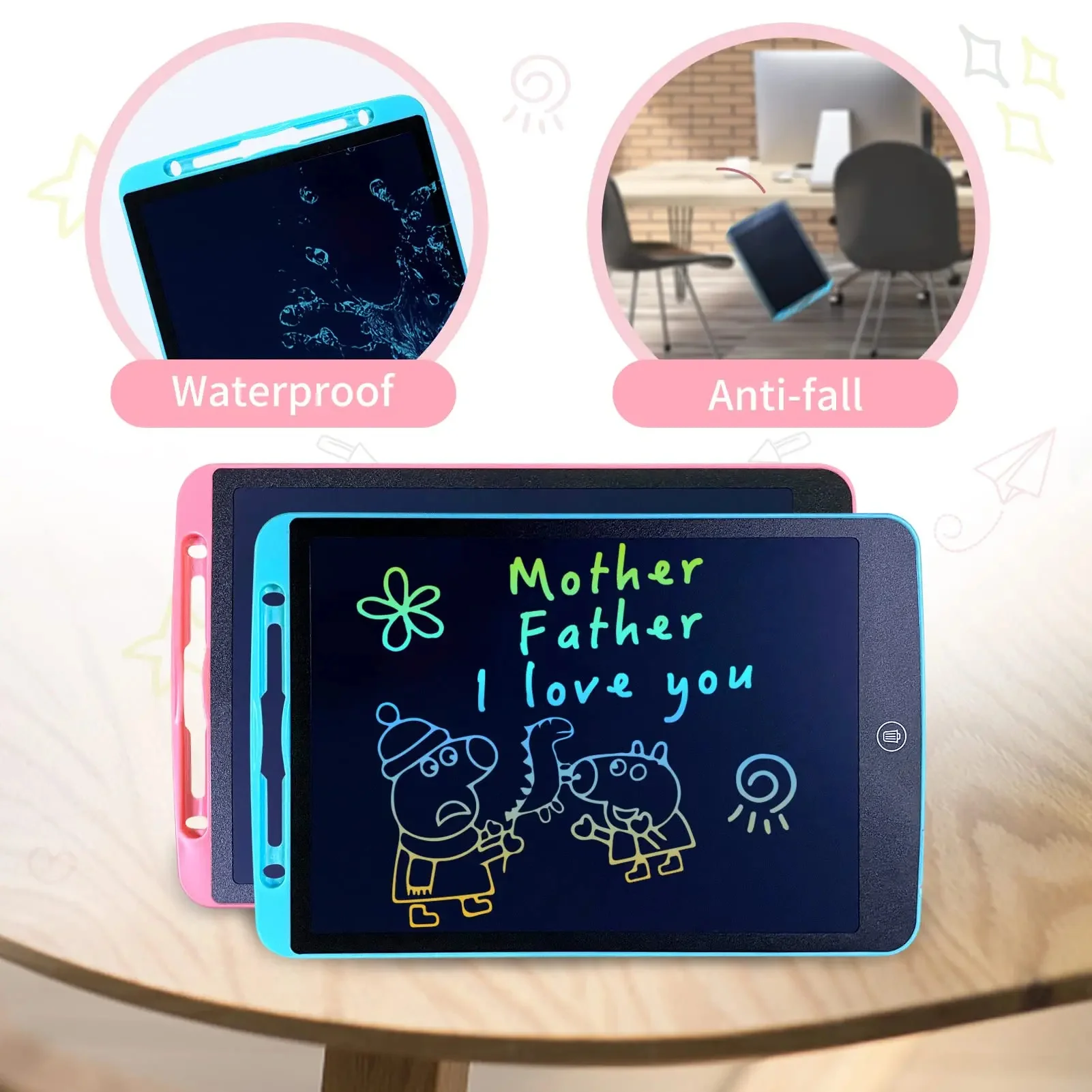 Kids Graffiti Sketchpad Toys 8.5 Inch LCD Writing Tablet Children\'s Magic Slate Drawing Blackboard Screen Educational Kids Gift