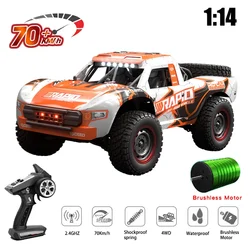 Q130 RC samochód 1/14 pustynna ciężarówka terenowa 4x4 2.4G wysokiej prędkość samochodu Rc Drift Cars zabawki zdalnie sterowane dla chłopców dzieci