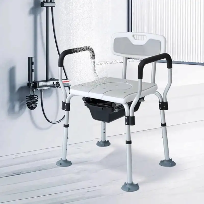 

Shower Toilet Bathroom Chair Foot Portable Elderly Outdoor Plastic Potty Minder Stool Medical Disabled Tabouret Home Furniture