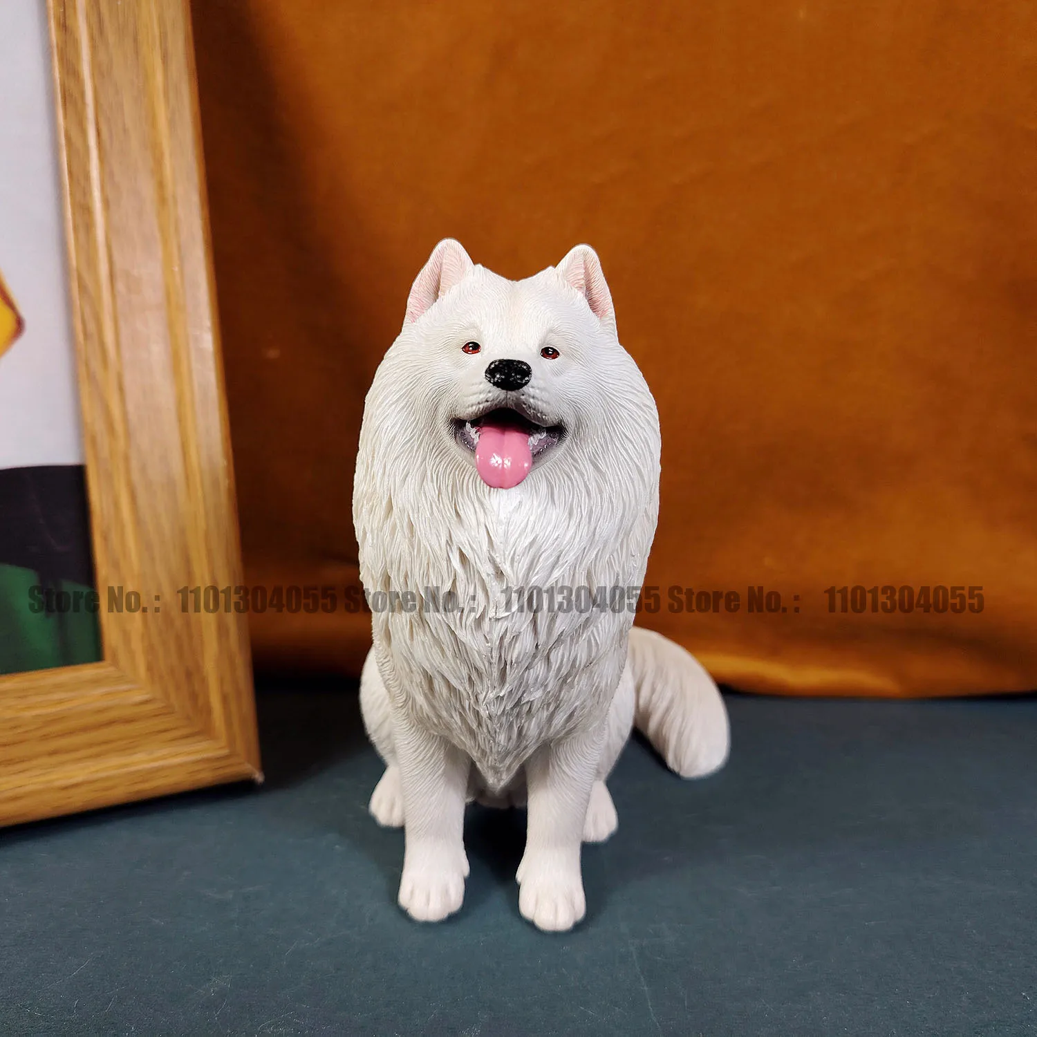 Forma silikonowa 3D realistyczny pies Samojed do samodzielnego wykonania, żywica, gips, cement, odlew, figurka zwierzęca, świeca, dekoracja domu, prezenty — zdjęcie 5