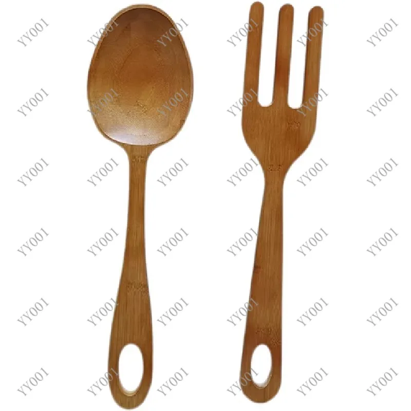 Oversized Spoon Fork Wall Decor for Restaurant Cafe Kitchen Western Restaurant Live Broadcast Props