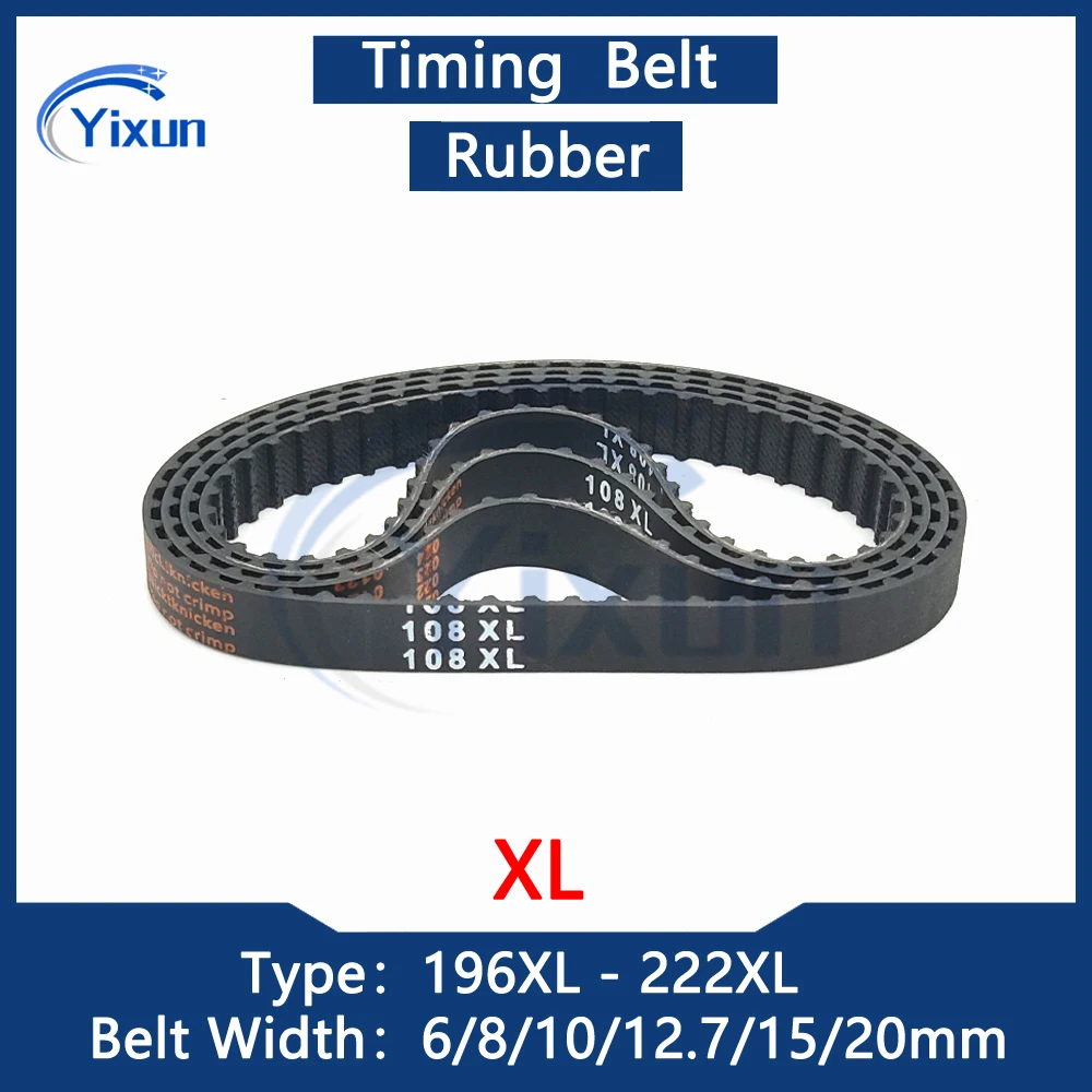 

XL Loop Timing Belt 196XL 198XL 200XL 202XL 204XL 206XL 208XL 210XL 212XL 214XL 216XL 218XL 220XL 222XL Width 6-20mm Drive Belt