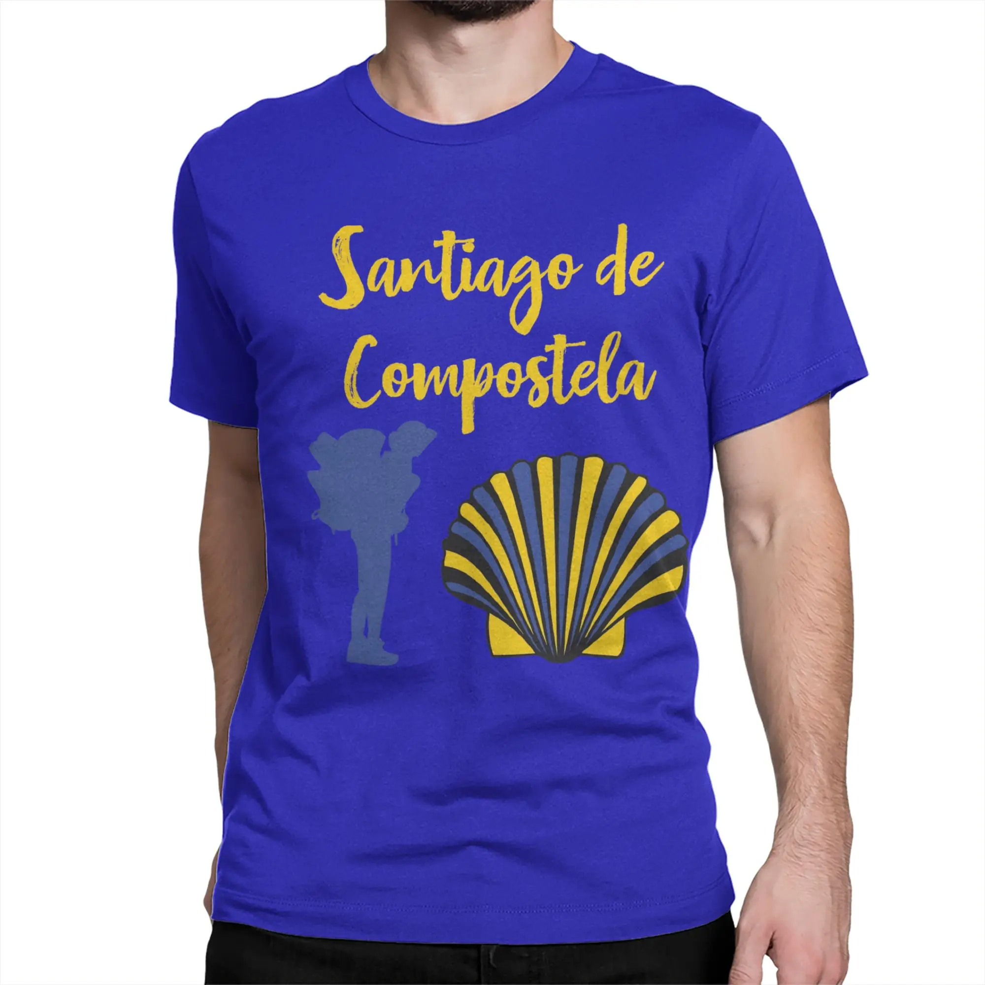 Men Women Camino de Santiago de Compostela pilgrim T Shirts  Cotton Tops Hipster Short Sleeve Round Collar Tees Summer T-Shirts