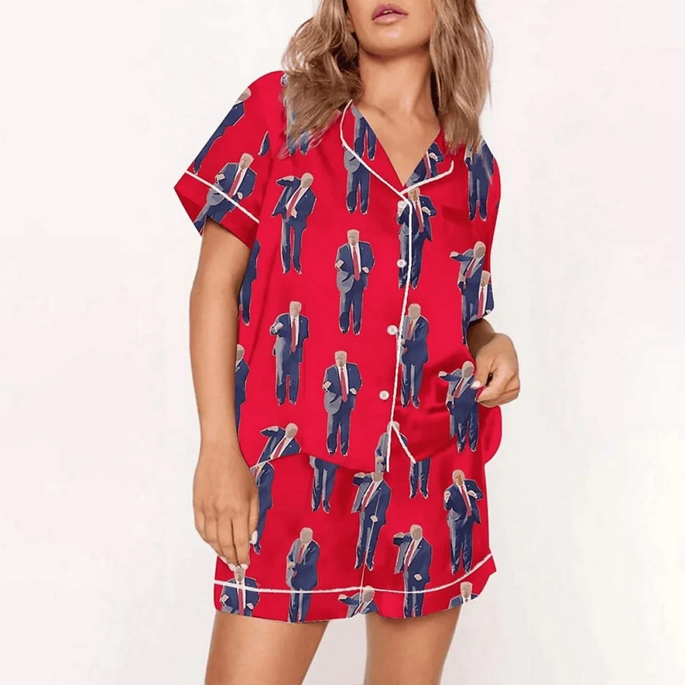 Women's Pajamas Taylor Pajamas Set Shirt Shorts 2 Piece Set Matching Sleepwear Comfortable Homewear Shorts Sets for Fans