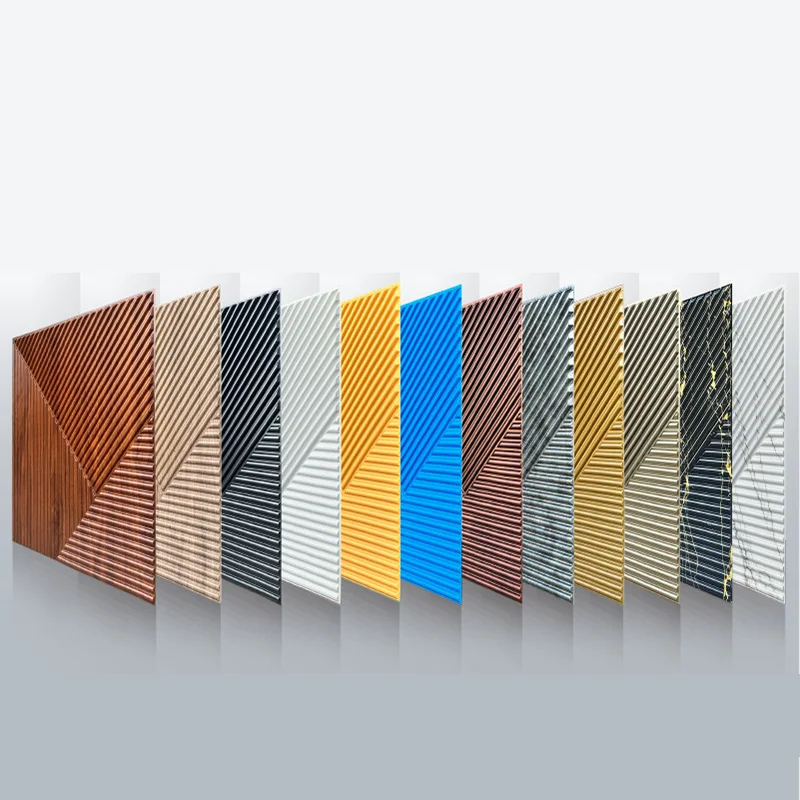 3D Wall Panel PVC Waterproof Moisture-Proof Decorative Background Wall Stickers Cross-Border Wall