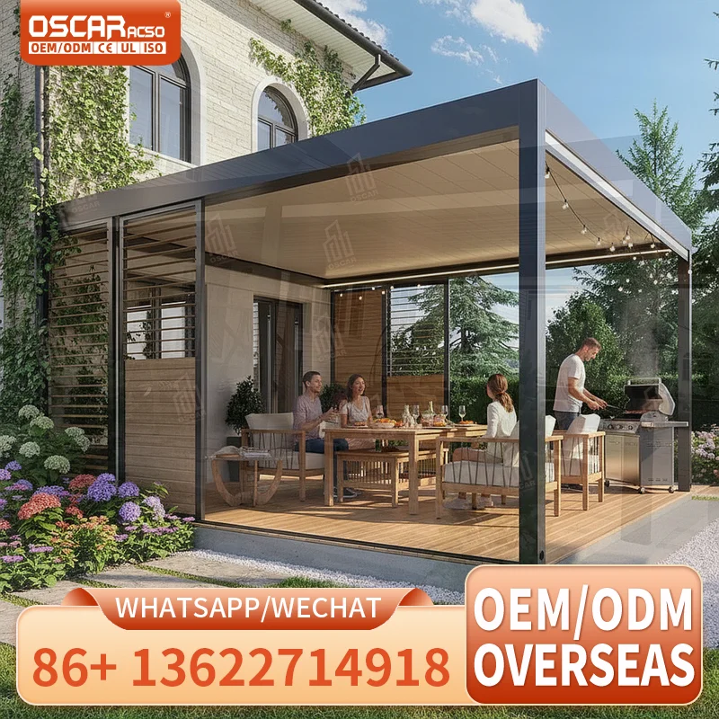 Outdoor Patio Furniture Sets Aluminum Structure for Backyard Balcony Garden pergola