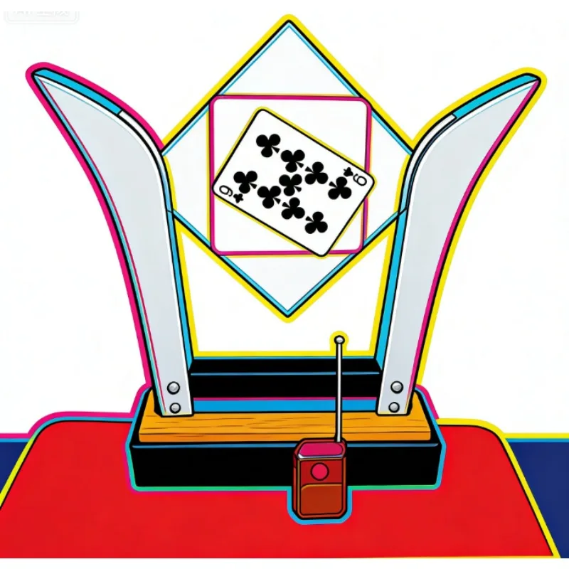 

Рамка для ТВ-карты Deluxe с дистанционным управлением Волшебный трюк — выбранная карта в стекло, аксессуары для трюков с изображением сцены