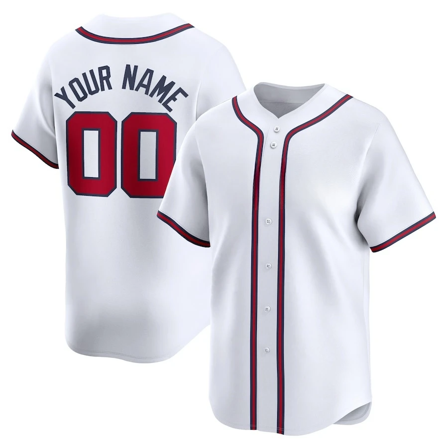 Custom Atlanta Baseball Jersey Embroidery Softball Wear Baseball Uniform