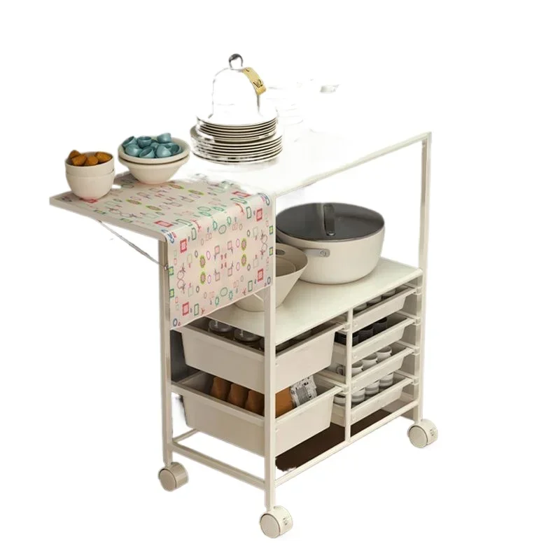 Kitchen microwave rack, coffee machine counter, mobile sideboard