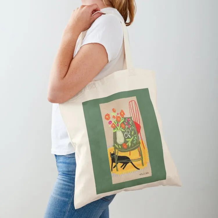 

Flower Shop Kitty Cat Tote Bag sac pour femme large tote bag tote bag woman canvas bags