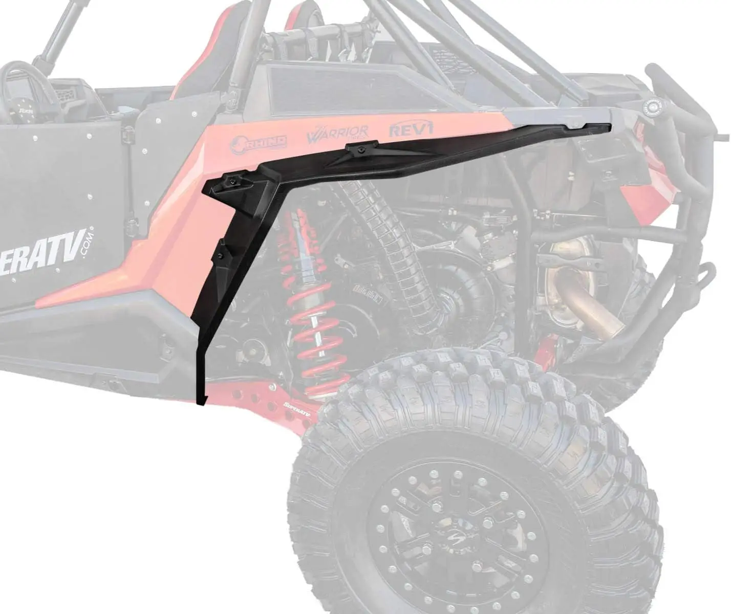 Rear Fender Flares Mud Guards for 2016+ Polaris RZR XP Turbo/4 Turbo, 2018+ Turbo S, Heavy Duty