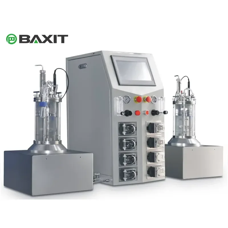 i Fully Automatic High Borosilicate Glass Fermenter Bioreactor PLC Control 1-15L Capacity Lab Industrial Use Remote