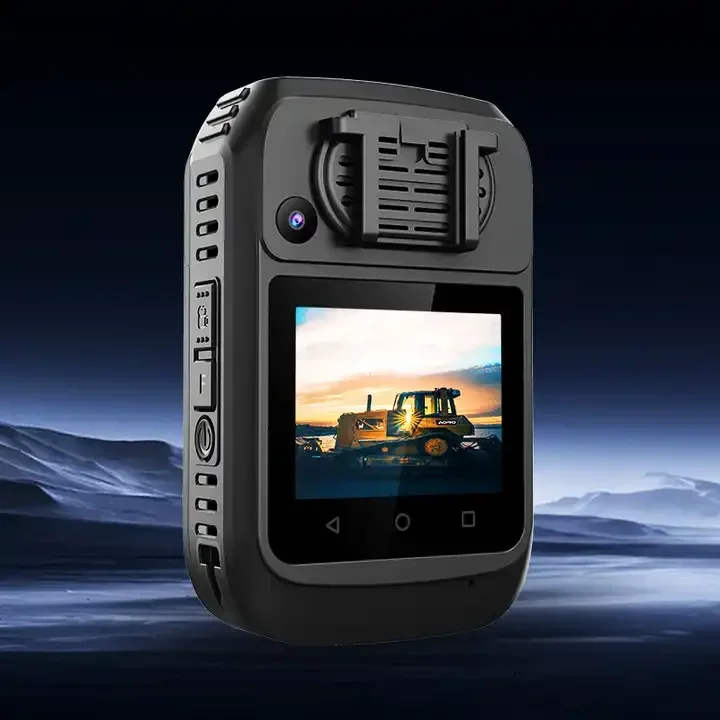 كاميرا AORO Android 4GB 64GB للفيديو والصوت 5G يتم ارتداؤها على الجسم وبطاقة SIM WIFI بقدرة 3200 مللي أمبير في الساعة ومسجل كاميرا الصدر