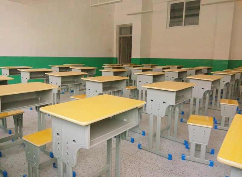 Primary and secondary school student counseling adult training desks and chairs single lift desks and chairs double