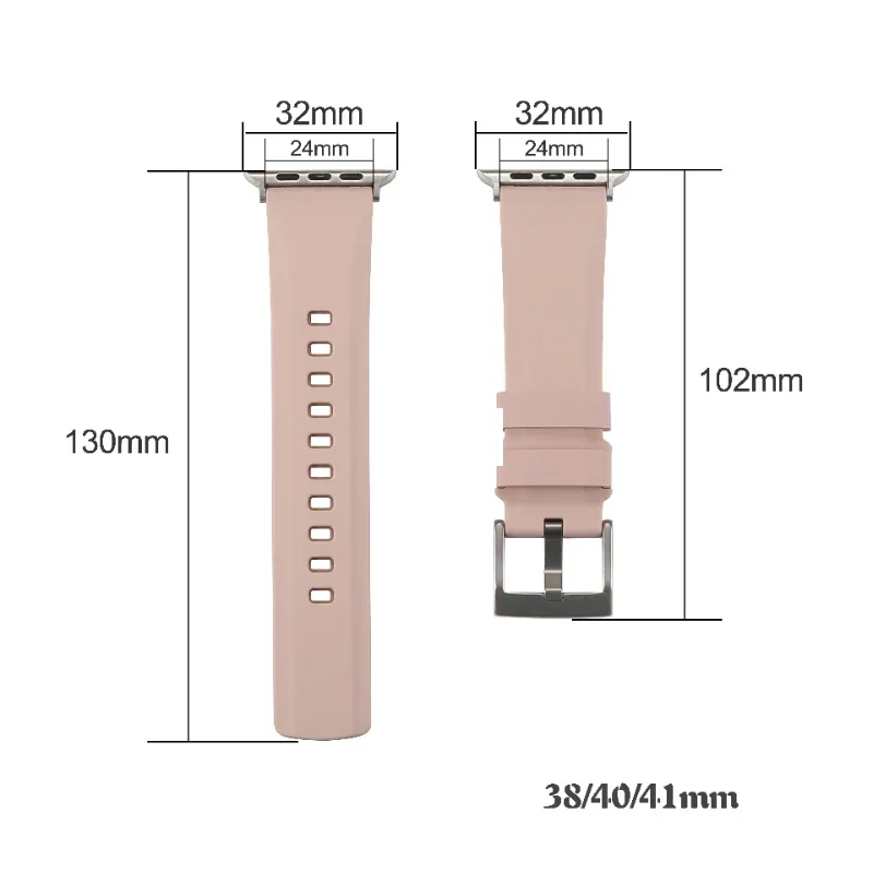 Силиконовый ремешок для Apple Watch Ultra 2 1 49 мм Сменный браслет для серии 10 9 8 7 6 5 4 3 SE 46 мм 45 мм 41 мм 44 мм 40 мм 42 мм