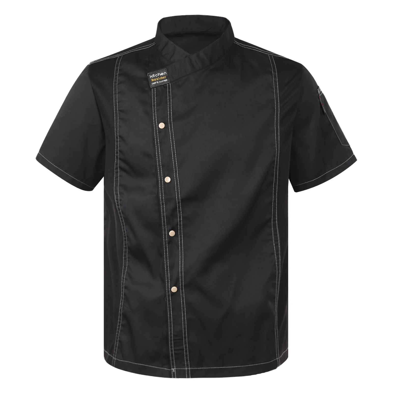 Unisex Uniforme de Trabalho para Homens e Mulheres, Chef Coat, Cook Jacket, Restaurante, Cozinha, Cantina, Cake Shop, Traje Café, Cozinha Camisa, Unisex