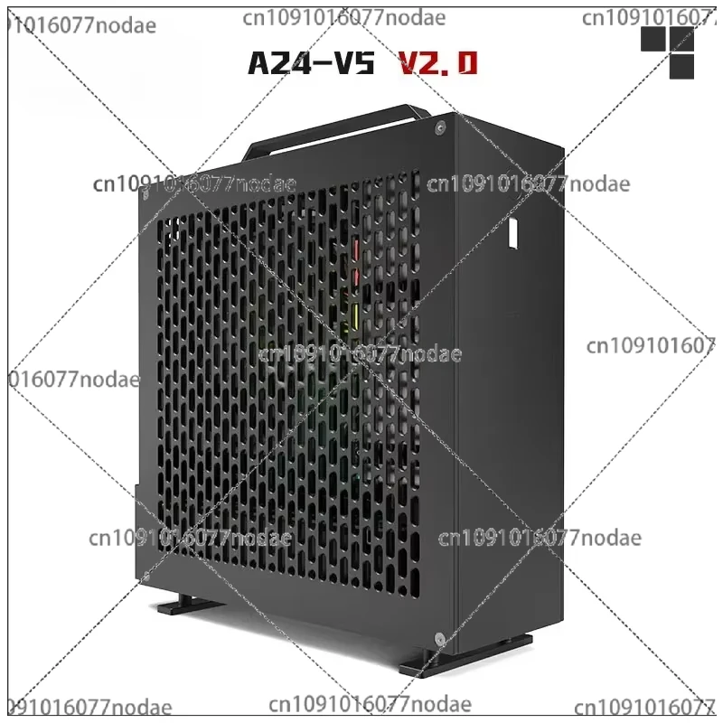 5 Litre Mini A24-V5 2.0 Dual Slot Single Display 1u Power Supply Itx Chassis with Double Chamfer