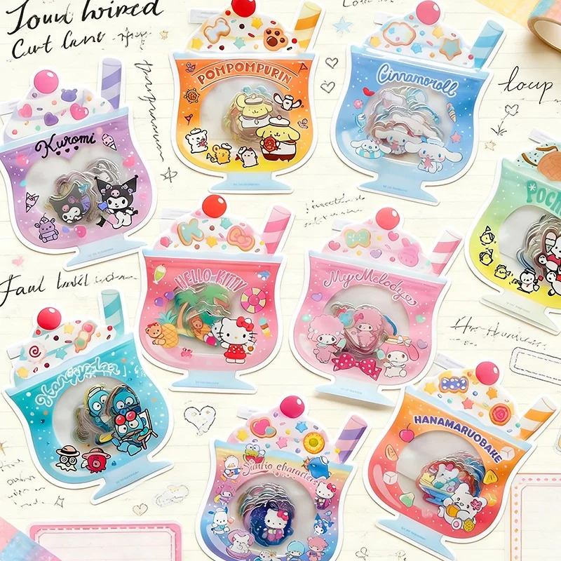 

10pack/lot Sanrio Ice cream Sticker Cute Hangyodon Pochacco Scrapbook DIY Diary Decorative Sealing Sticker Album Stick Label