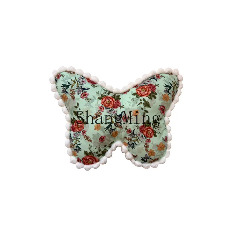 DSA pastoral chair cushion pillow sofa homestay premium butterfly throw pillow bedroom bedside back cushion